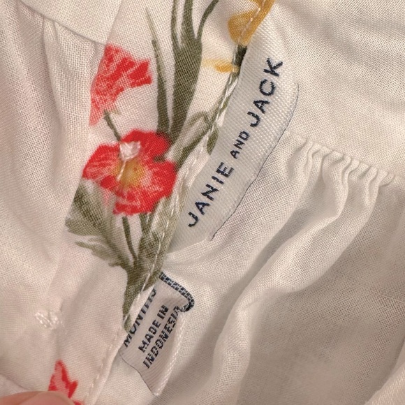 JANIE AND JACK Floral Bubble Sleeve Dress & Bloomer Set - Picture 4 of 15